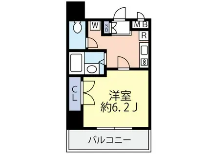 グランヴァン東池袋II(1K/5階)の間取り写真