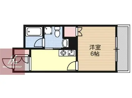 サンライフコート都島(1K/7階)の間取り写真