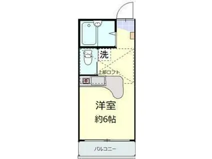 ライズ相模大野(ワンルーム/2階)の間取り写真