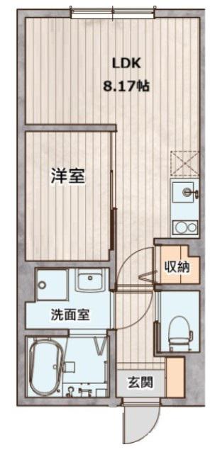 AGRANDE TACHIKAWA(1LDK/3階)の間取り写真