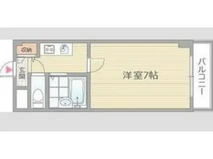 シャルム橋本III(1K/4階)の間取り写真