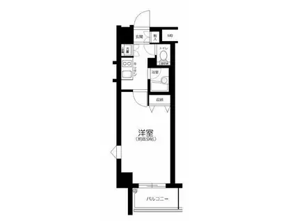 プレール・ドゥーク御徒町(1K/3階)の間取り写真
