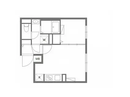 エルファーロ目黒I(1LDK/2階)の間取り写真