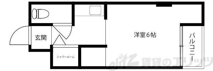 コーポアユーズ(1K/2階)の間取り写真