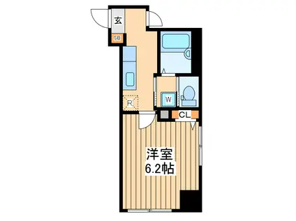 パワーハウス横濱(1K/6階)の間取り写真