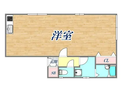 レアーレ西宮(ワンルーム/3階)の間取り写真