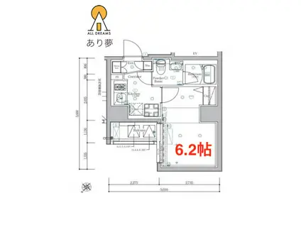 SYFORME YOKOHAMA-HIRANUMABASHI(1K/3階)の間取り写真