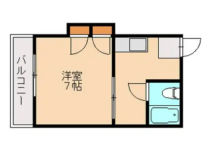 シティマンション筒井(1K/4階)の間取り写真