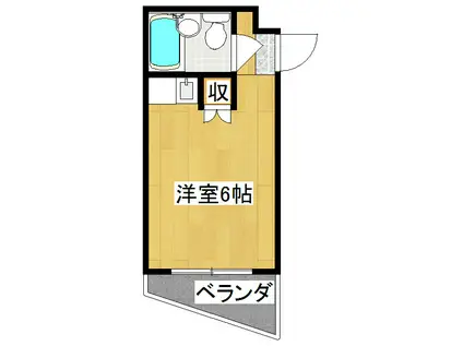 シェモワ・30(ワンルーム/3階)の間取り写真