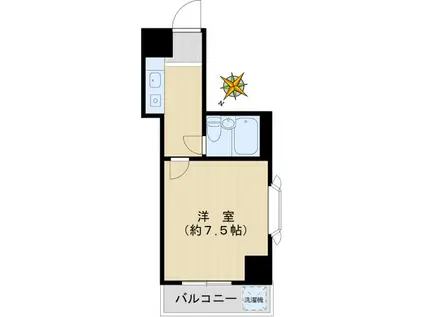 日神パレス新大塚(1K/5階)の間取り写真