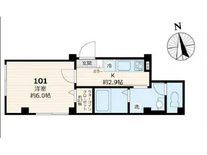 MAISON NOIRE メゾンノワール(1K/1階)の間取り写真