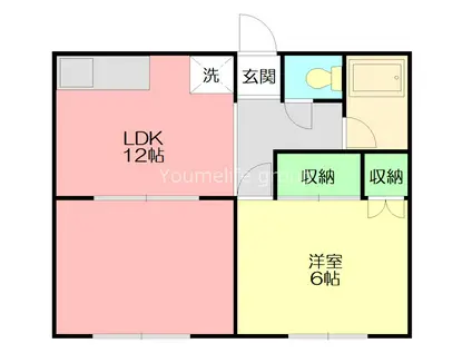 エポック(1LDK/2階)の間取り写真
