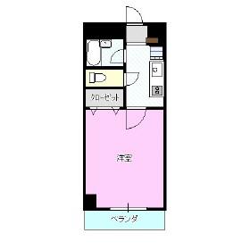 SNIマンション肴町(1K/4階)の間取り写真