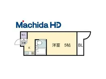 朝日プラザ堺東(ワンルーム/7階)の間取り写真