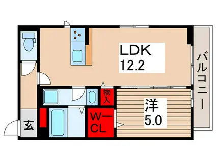 レグルス(1LDK/3階)の間取り写真