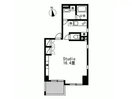 GRASSE(ワンルーム/8階)の間取り写真