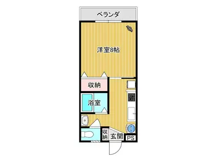 ハイツ石原II(1K/2階)の間取り写真