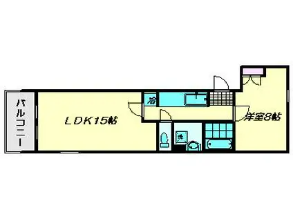 エトランゼ12(1LDK/1階)の間取り写真