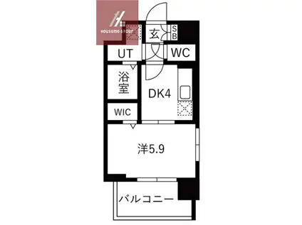 レジュールアッシュ緑橋駅前(1DK/10階)の間取り写真