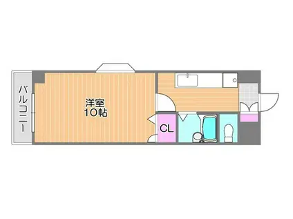 イルサローネ(1K/2階)の間取り写真