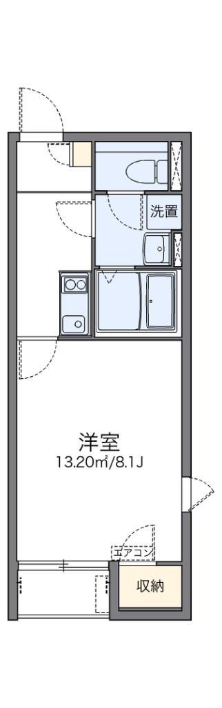 レオネクストアライズ(1K/1階)の間取り写真