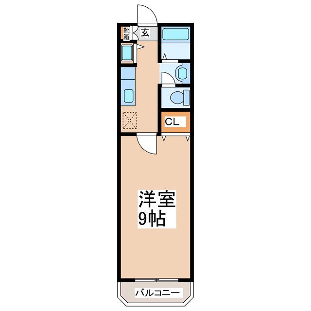 ドリームT3(1K/2階)の間取り写真