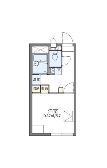 レオパレスマユリカIV(1K/2階)の間取り写真