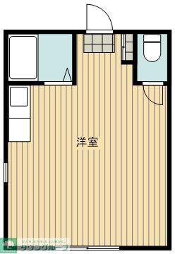 村野ビル(ワンルーム/1階)の間取り写真