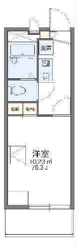 レオパレスMARUKA2(1K/2階)の間取り写真
