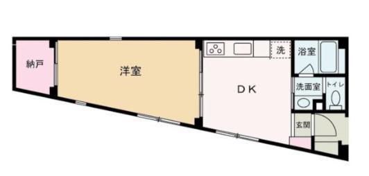 IMPLEOS池袋椎名町(1DK/3階)の間取り写真