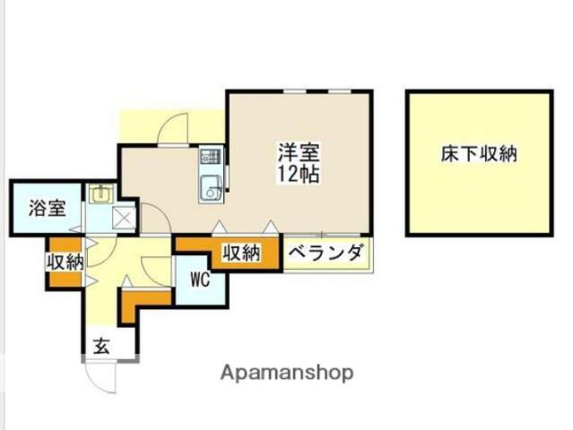 REMONECOLINA(ワンルーム/1階)の間取り写真