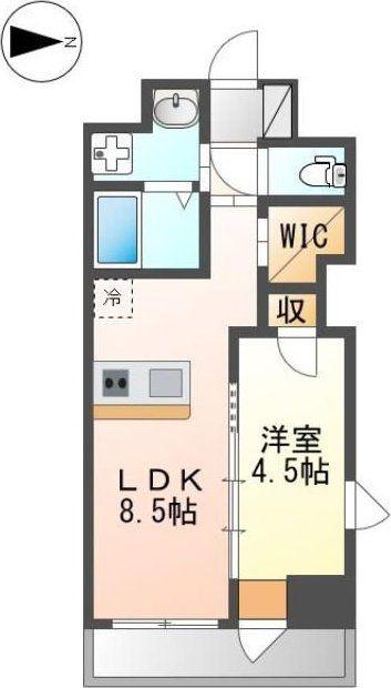 サウスガーデンレジデンス(1LDK/3階)の間取り写真