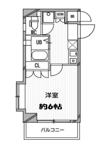 スペーシア高円寺II(1K/3階)の間取り写真