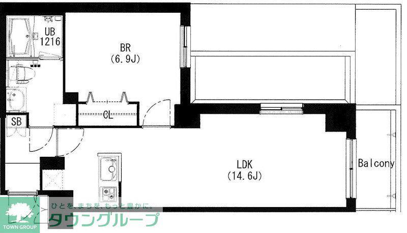 エスティメゾン中野富士見町(1LDK/2階)の間取り写真