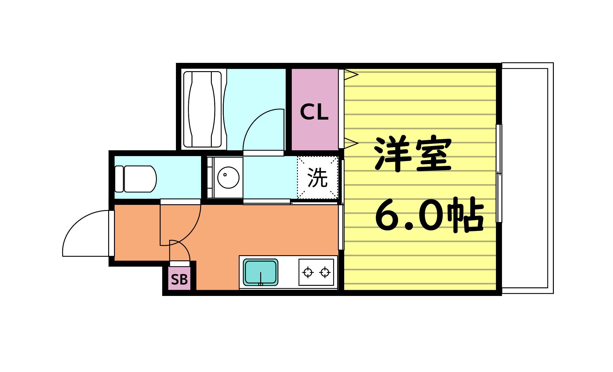 STRATA(1K/3階)の間取り写真