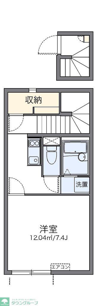 レオネクスト近藤(1K/2階)の間取り写真