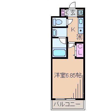 タウンハウス日吉K(1K/1階)の間取り写真
