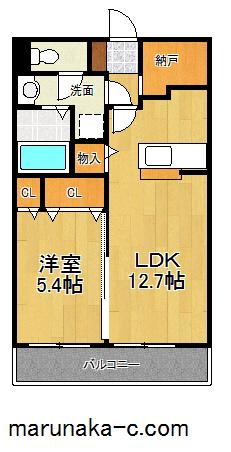 LIEN AMOUR(1SLDK/2階)の間取り写真