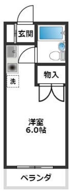AIKAWAマンション(ワンルーム/4階)の間取り写真