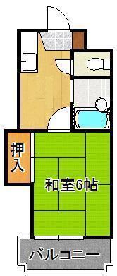 プレアール原町別院(1K/5階)の間取り写真
