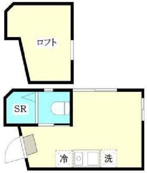 DECOHAUS(ワンルーム/2階)の間取り写真
