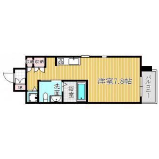 エスリード御堂筋梅田(ワンルーム/4階)の間取り写真