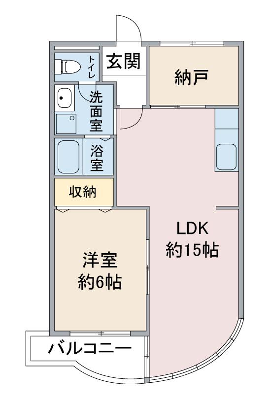クレール延珠 南棟(1SLDK/2階)の間取り写真