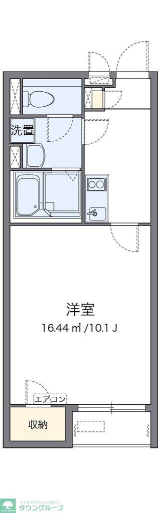 クレイノやなぎ荘(1K/2階)の間取り写真