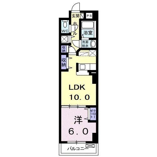 グレイス ブリッサ(1LDK/5階)の間取り写真