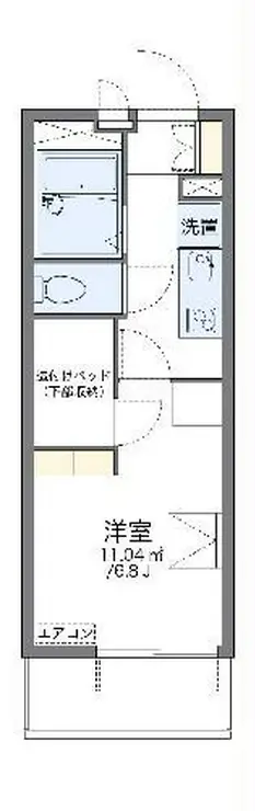 レオパレスブルーム スミ 1階階 間取り