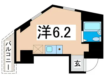 戸塚区吉田町マンション(ワンルーム/3階)の間取り写真