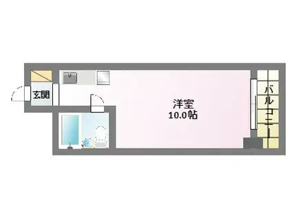 オーナーズマンション今川(1K/4階)の間取り写真