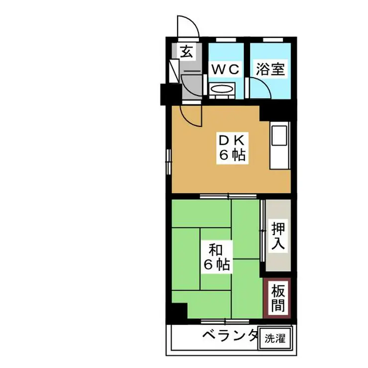 納戸マンション 2階階 間取り