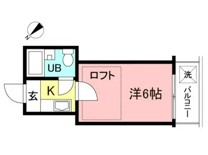 セドルハイム田園調布(1K/2階)の間取り写真